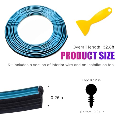 image for Yourkar Car Interior Trim Strips, 32.8ft Auto Decoration Styling Door 