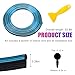 Yourkar Car Interior Trim Strips, 32.8ft Auto Decoration Styling Door Dashboard, DIY Vehicle Interior Filler Insert Flexible Strip with Installing Tool, Univeral Car Accessories (Blue)