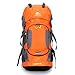 Zeroall Trekkingrucksack 60L Wasserdicht Wanderrucksack Herren Damen Leicht Bergsteigen Rucksack Campingrucksack mit Wasserdichtem Regenschutz für Reisen Bergsteigen Klettern Camping(Orange)