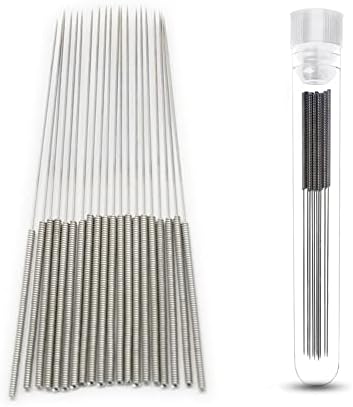 3D Printer Nozzle Cleaning Kit, 0.4mm Stainless Steel Nozzle Cleaning Tool Kit, 3D Printer Cleaning Needles for 3D Printer Extruder, 20-Pack