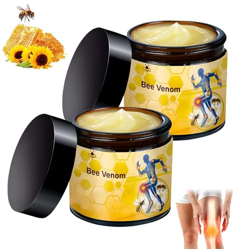 2PCS Bee Venom Cream, Bee Venom Gel, Professional Bee Venom Cream, Suitable for Back, Knee, Hands, Neck, Feet