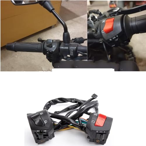 Comodo moto universel 22mm et interrupteur commande de guidon 12V - 3