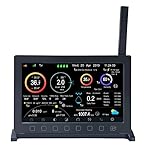 ECOWITT HP2560 Consola para estaciones meteorológi...: Consola interior TFT de 7 pulgadas con color: la consola tiene botón táctil, colores cómodos para los ojos y cambios de datos fáciles de identificar. La pantalla muestra la temperatura y la humedad interiores y exteriores, presión del aire, velocidad...