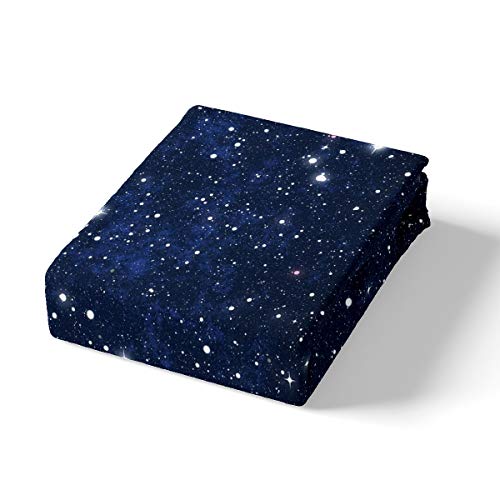 Loussiesd 3D Galaxy Duvet Cover Set Starry Sky Universe Bedding Set for Kids Boys Girls Outer Space Theme Comforter Cover Astronomical Quilt Cover Bedroom Collection 3Pcs Double Size - Image 2