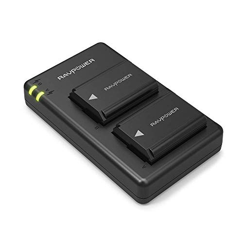 RAVPower NP-FW50 Camera Battery Charger Set for Sony A7, A600, A6500, A6300, A55