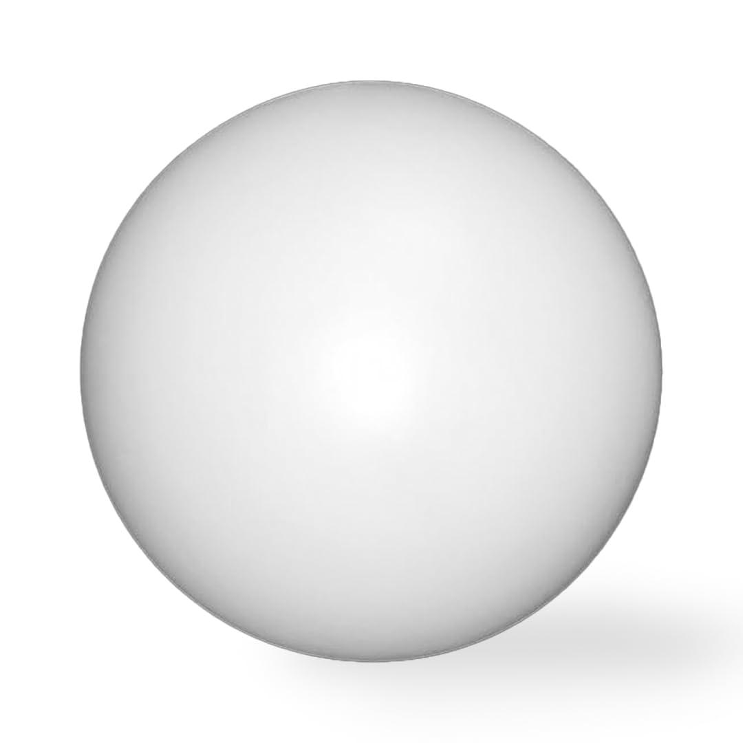 Bola Farola Exterior - Globo de Iluminación - Polietileno - Recambio sin Rosca - Blanco (Blanco, 55 cm)