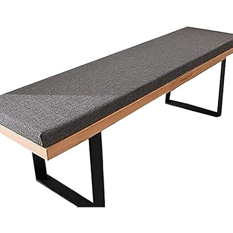 2 3 Seater Chair Cushion Removable Bench Seat Cushion for Window Bench/Sofa/Couch, Non-slip Wooden Bench Seat Mat Soft Long Bench Cushion Cover