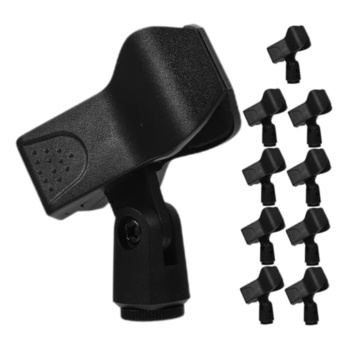 10 pezzi Clip Microfono per con Installazione Stabile per Scrivania per Streaming e Conferenze