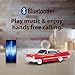 QFX Bluetooth 1959 Retro Classic Car Speaker, Dual 2-inch Speakers, Hands-Free Link, Built-in Microphone, FM Radio, and LED Party Lights, Red - BT-1959-RED