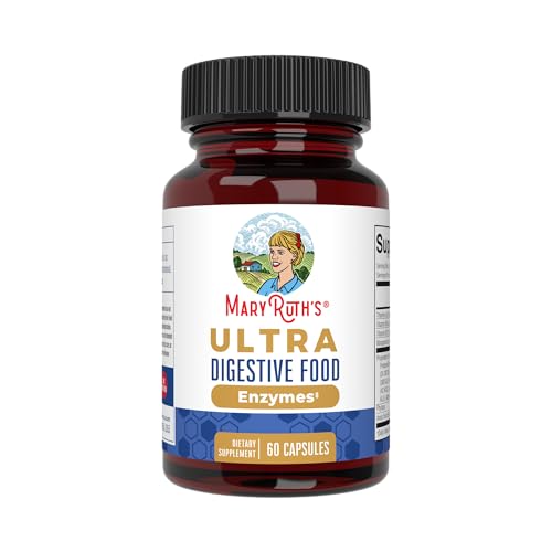 MARYRUTHS Ultra Digestive Enzymes | Gut Health Supplement | Digestion & Immune Support | Occasional Gas & Bloating Relief | 12+ Enzymes | Amylase | Protease | Lactase | Lipase | Vegan | 60 Count