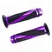 SFONIA 2pz Manopole Manubrio Moto Impugnatura 22MM 7/8" Gomma Antiscivolo Universale per Moto Scooter Quad Cruiser Off Road (Viola)