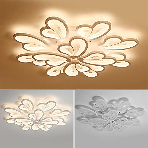 Plafonnier LED moderne papillon à intensité variable avec télécommande pour salon - 8