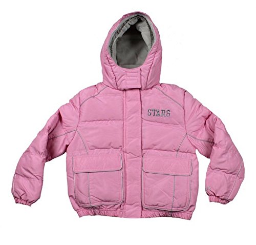 Outerstuff Dallas Stars NHL Hockey Girl's Youth Winter Hooded Jacket in Pink (Girl's S, Pink)