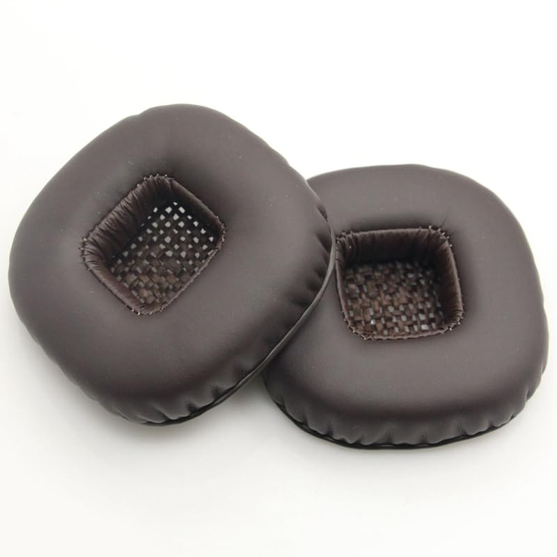 INF Brown Protein Leather Replacement Earpads for Marshall Major II Headphones 6.5x6.5x2cm Soft Memory Foam Cushions - Image 2
