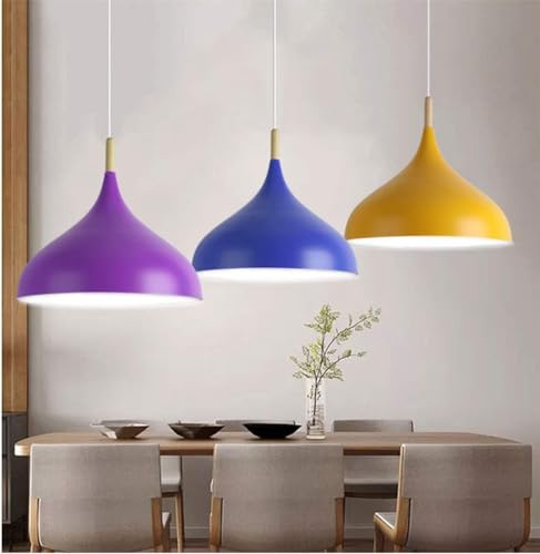Lámpara de techo azul oscuro de metal ajustable para sala de estar 5