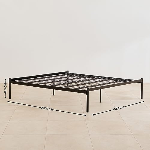 Image of Home Centre Denis Mahogany Wood Queen Bed - Brown