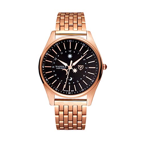 Montre bracelet en acier band Luli Design montre quartz luxe noir pour hommes d'affaires