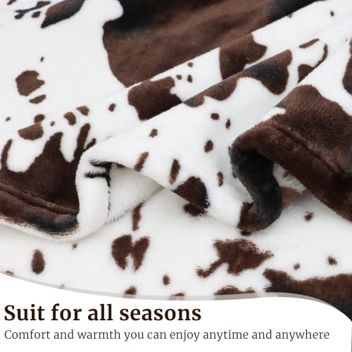 Cow Print Blanket Soft Fleece Flannel Cozy Cute Cow Blankets Warm Plush Lightweight Throw Blanket All-Season For Couch Sofa Bed Cow Blankets And Throws For Adults Kids Boys Teens Gift 50"X60" #TOP3