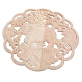 Élégance européenne : ornées d’appliques en bois raffinées et de sculptures d’animaux africains, ces incrustations décoratives rondes embellissent les espaces de vie et apportent une touche d’élégance à vos décorations en bois vintage, vos ornements de cheminée et vos meubles