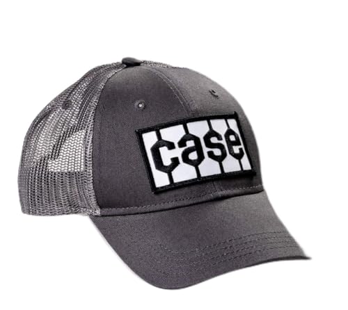 Case Tractor Logo Hat, Gray Mesh, Youth-Size