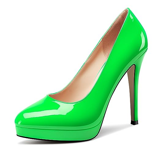 Image of Castamere Womens High Heels Platform Pumps Slip-on Stilettos 12CM Heel Office Dress Shoes