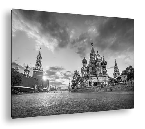 Cadre en bois grand format pour grand mur vide | Deyoli Place rouge