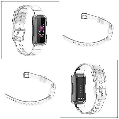 EMSea Watch Strap Compatible with Fitbit Luxe/Inspire HR/Inspire 2/Ace 2/Ace 3 Smartwatch Tracker Replacement Watch Band TPU Transparent Wristband - Image 3