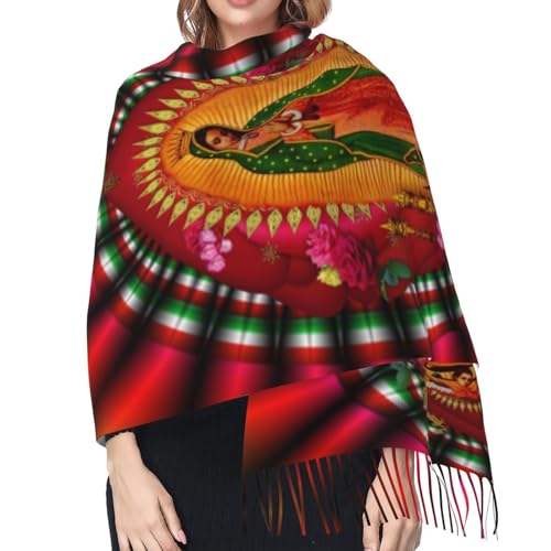 Scarf Soft Fringed Warm Scarf Long Shawl Wraps For Women4