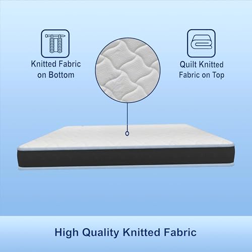 Image of Amazon Brand - Solimo RelaxLit Ortho Mattress | Orthopedic Mattress |Spine Support | Breathable Fabric | Firm Support |HD High Resillience Foam | Softi PU Foam Quilting |Queen Size|78x60x7 Inch