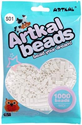Artkal 200 Colors 5mm Fuse Beads Art Crafts - White Color (S01)