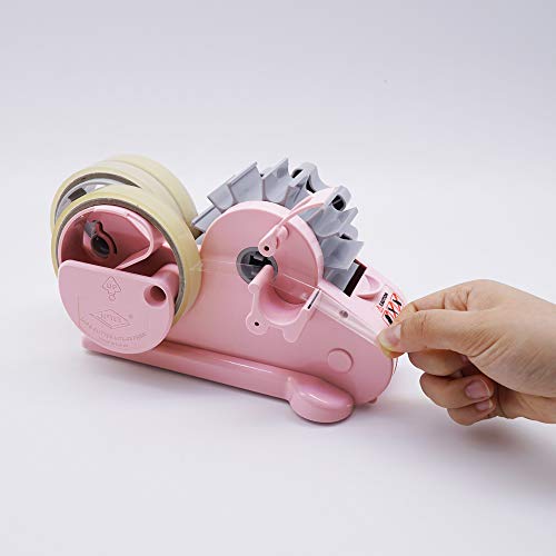 MoTEX Dispensador de fita compatível com fitas de núcleo de 7,6 cm, 3 rolos de fitas transparentes c