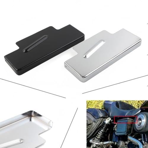 Couvercle de batterie moto dyna fxd contre la rouille cache chrome - 6