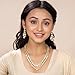 Aheli Fancy Party Wear Long Kundan Necklace With Drop Earring Set Ethnic Traditional Indian Bollywood Stylish Fashion Jewelry Gift for Women White