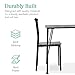 Best Choice Products 5-Piece Metal and Wood Indoor Modern Rectangular Dining Table Furniture Set for Kitchen, Dining Room, Dinette, Breakfast Nook w/ 4 Chairs - Gray