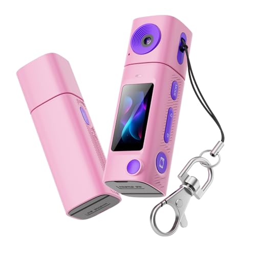Caméra de pouce pour vlogging et voyage avec 120 min d'autonomie continue