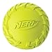 Nerf Dog Tire Ball Dog Toys with Interactive Squeaker, Lightweight, Durable and Water Resistant, 2.5 Inches, For Small/Medium Breeds, Two Pack, Blue and Green