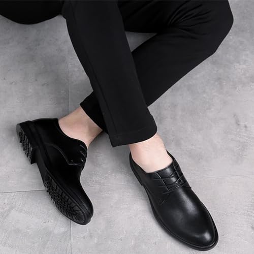 Men's Classic Lace-up Formal Oxford Shoes Business Fashion Pointed Toe Lace Up Dress Formal Shoes Modern Wedding Office Work Tuxedo Derby Shoes4