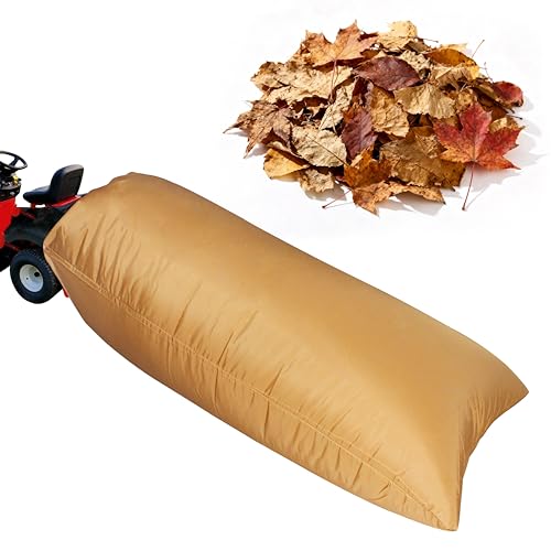 Large Lawn Tractor Leaf Collection Bag with Large Capacity Compatible with Ride-in Lawn Mowers-Two Bags Material Collection Systems,97 inch ST95000 Fast Opening Leaf Bags