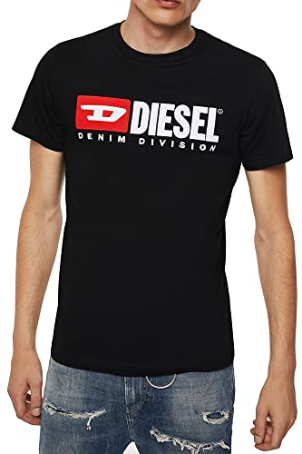 Preisvergleich Produktbild Diesel 00S1DF 0CATJ - T-Diego-Division T-Shirt Herren Black L
