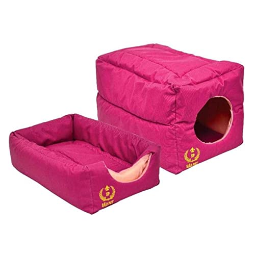 São Pet Mega Store TUNEL3-3 Cama Tunel Nylon 600 G, Vermelho, 58 X 42 X 42 Cm
