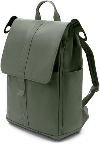 Miniatura 4 de Bugaboo Mochila cambiadora repelente al agua y telas 100% recicladas con cambiador portátil, verde bosque