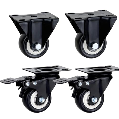 Roues en caoutchouc haut de gamme 3.5 pouces à roulement fluide