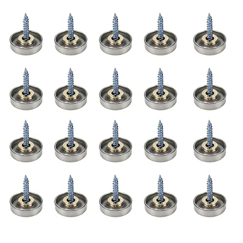 Clous à vis miroir 19 mm RANNB-1 finition inox