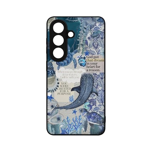 qizjio Whale Shark Phone Case Shockproof Protective Christian Cases for Samsung Galaxy S26