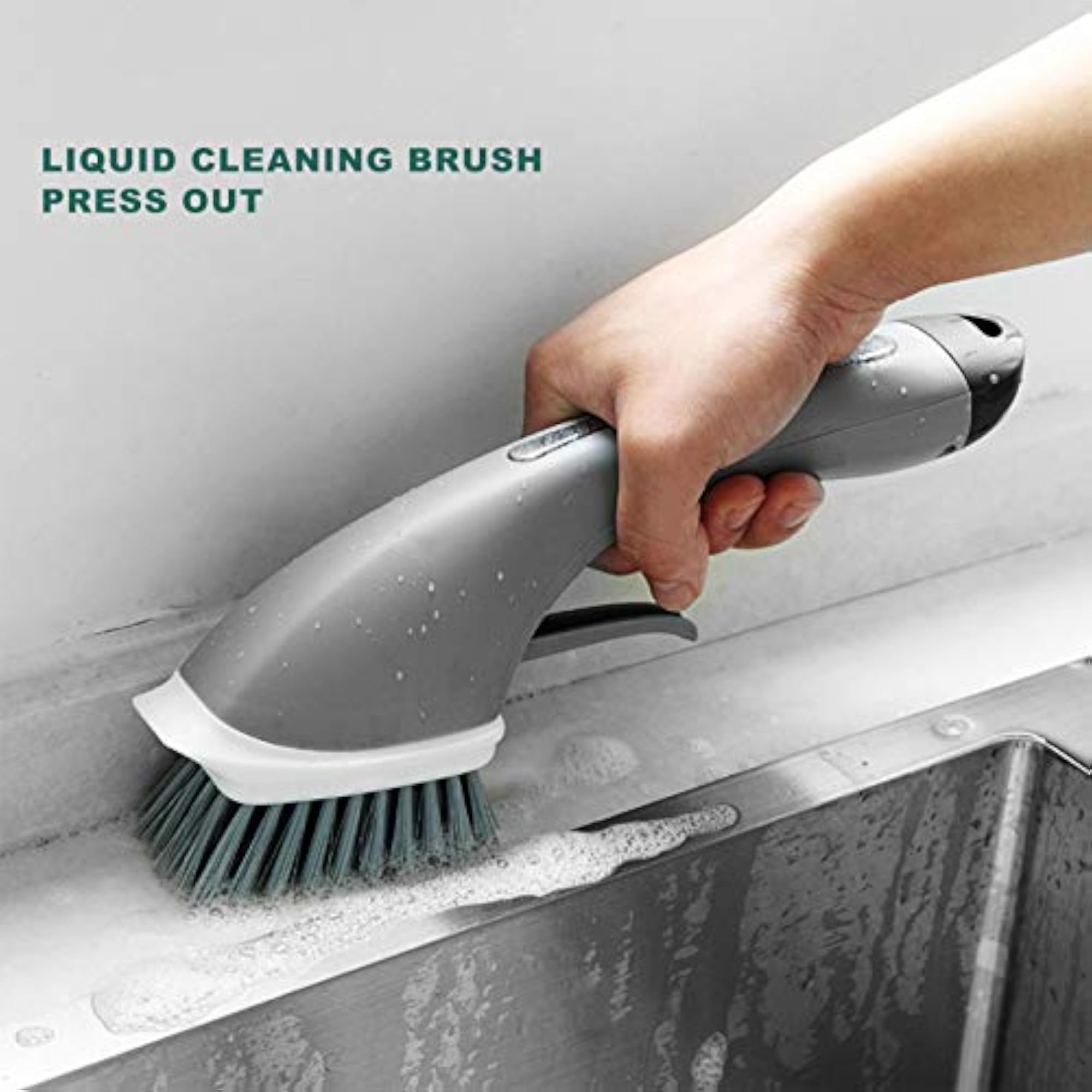 Set of 2 Labor Saving Dish Brushes for Easy Kitchen Cleaning