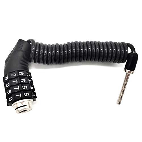 Lakkit Scooter Cable Lock, Portable Combination Bike Lock, Security 4 Digit Resettable Steel Cable Lock For Bike, Electric Scooter, Baby Stroller And Luggage #TOP3