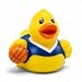 3 Inch DUCKY CITY Basketball Rubber Duck [Sealed, Floats Upright] for Jeep Ducks, Sports Bath Toy for Kids and Toddlers, Baby Safe Funny Duck Gift, Collectible Rubber Duckies, Party Favor
