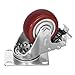 3 inch Heavy Duty Casters Load 1500lbs,Lockable Bearing Caster Wheels with Brakes,Swivel Casters for Furniture and Workbench，Set of 4 (Free Screws)
