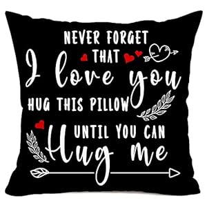 Pinata Two Sided Printing Lover Pillow Cover, Girlfriend Gifts, I Love You Gifts for her/him, Hug This Pillow Until You…
