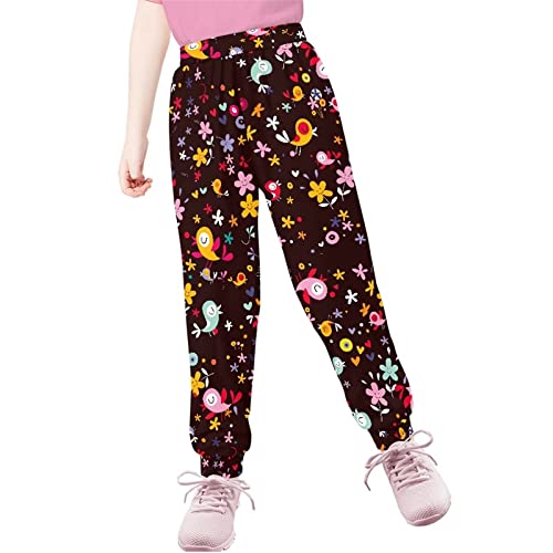 COEQINE Kids Pants Casual Sweatpants Active Sport Gym Jogger Pants Size 4-15 Years4